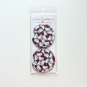 Hello Kitty Handmade Car Cup Coasters